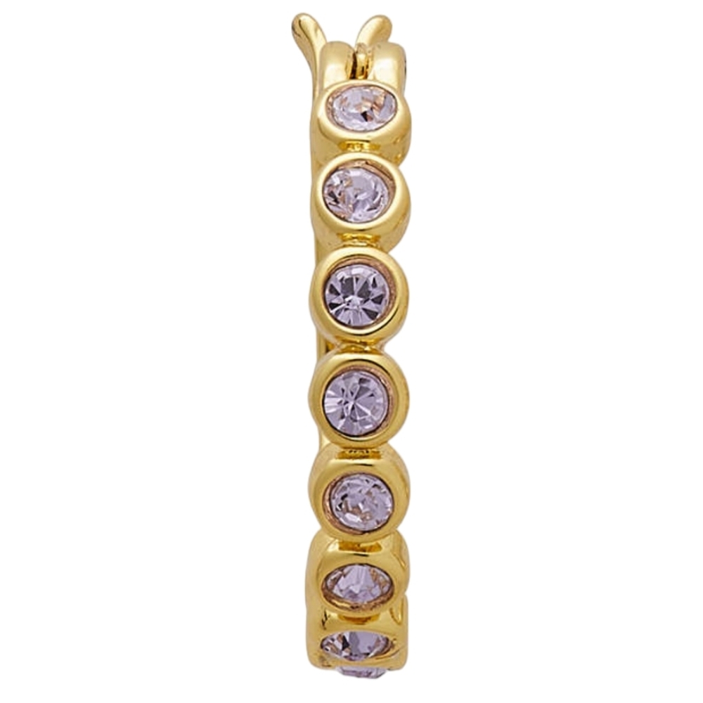 Kate Spade Light Amethyst Full Circle Huggies - Picture 2 of 3